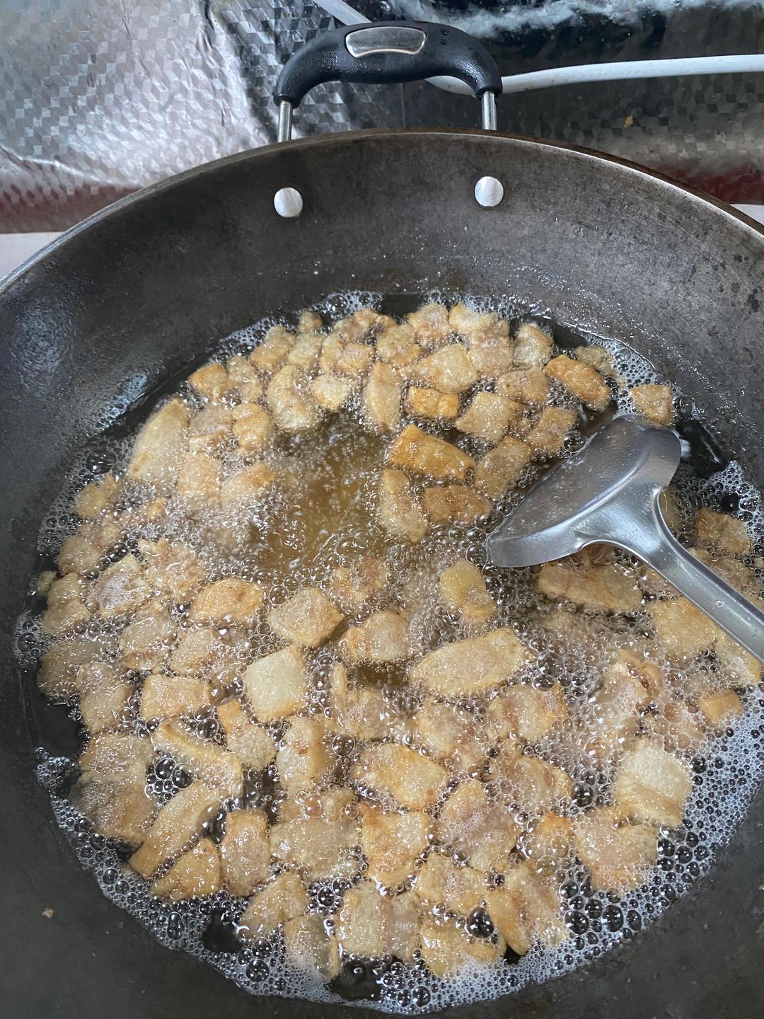 熬猪油,油渣的做法