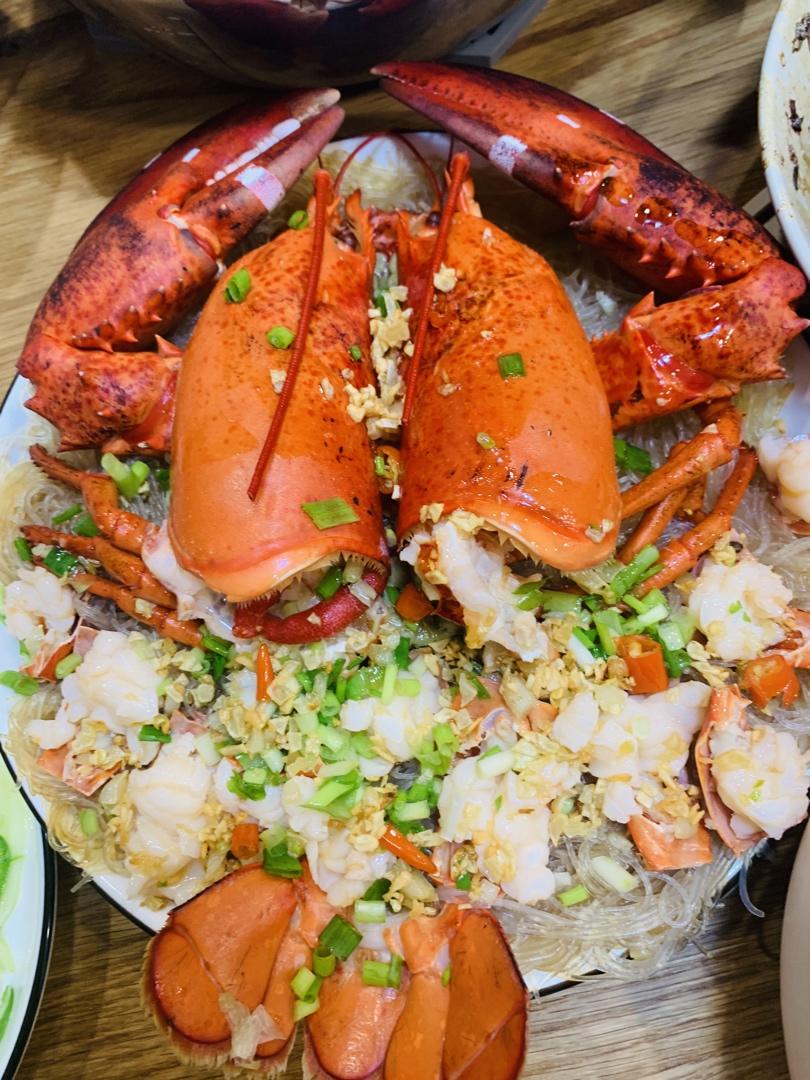 双鱼-小春做的美味无敌的清蒸波士顿龙虾