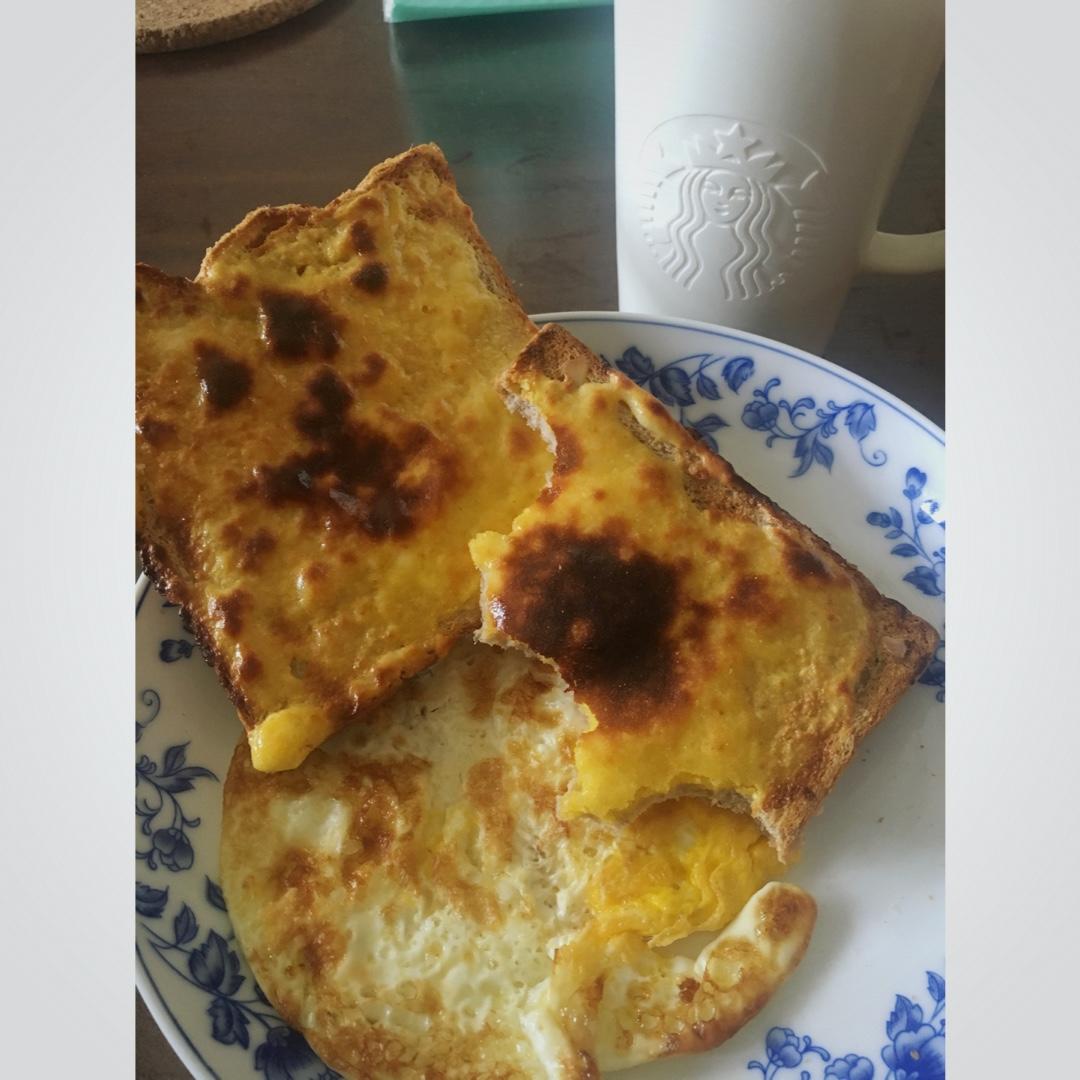 乳酪烤吐司片（十分钟早餐）
