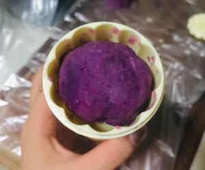 山药、紫薯月饼（不烤不煎）的做法 步骤7