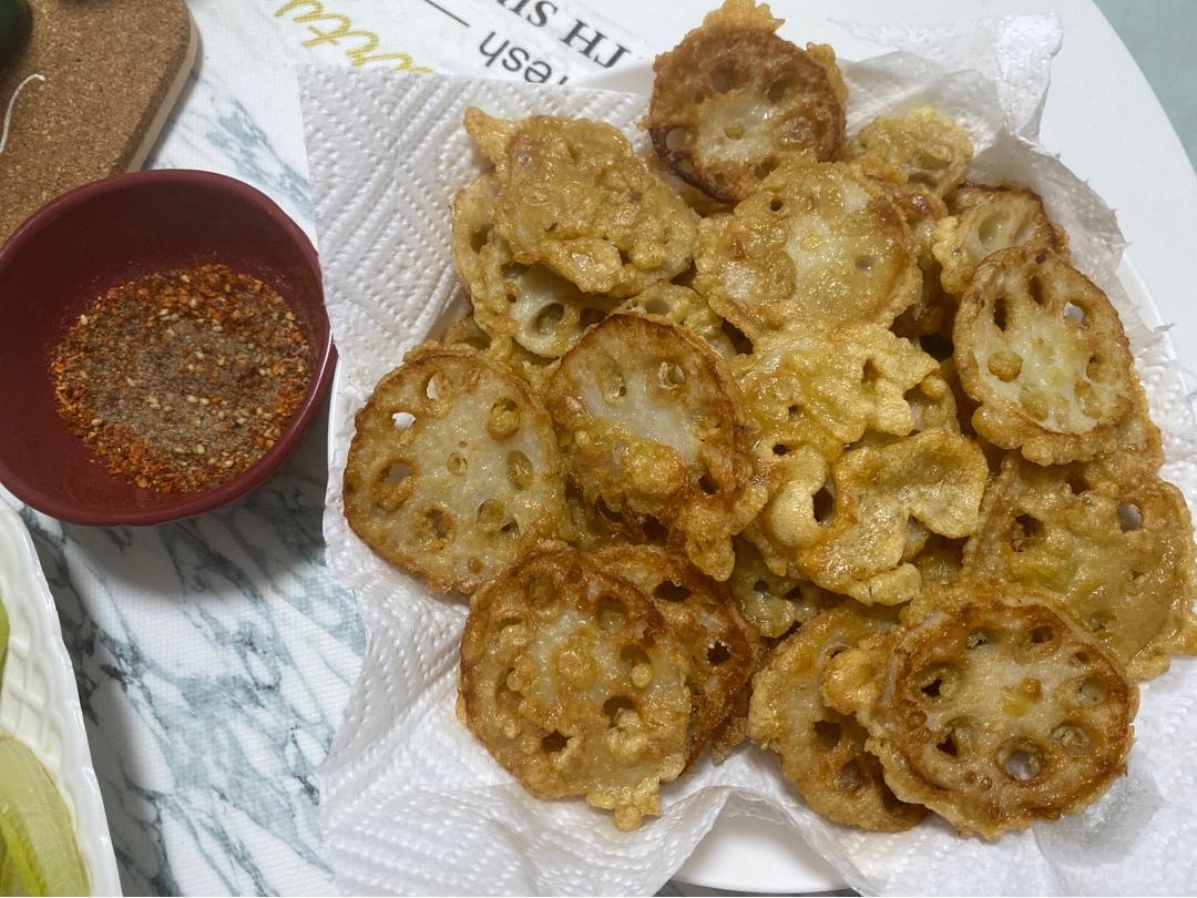 莲藕神仙吃法㊙️比薯片还好吃的香酥椒盐藕片