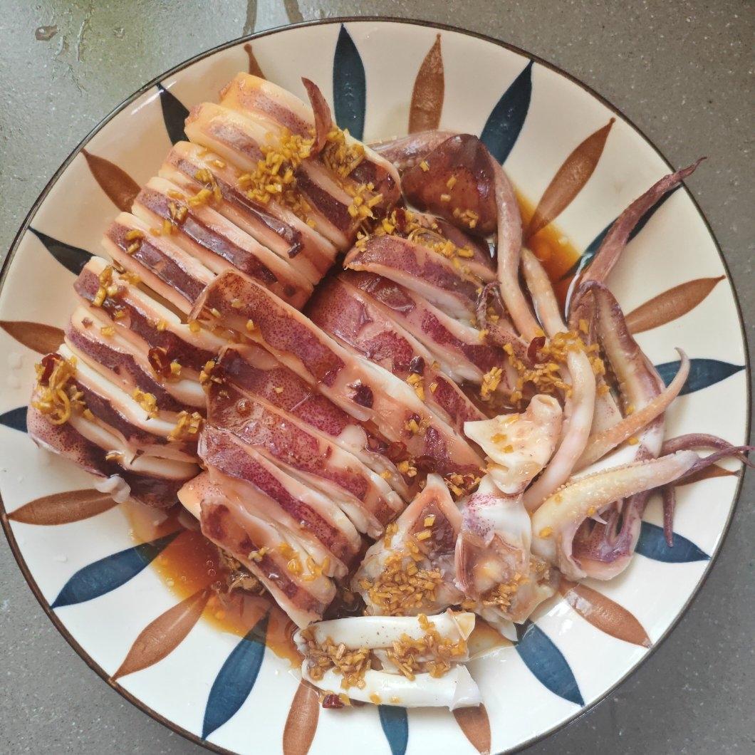 【0577】白灼大管鱿鱼（含料汁做法）  <302小厨房>