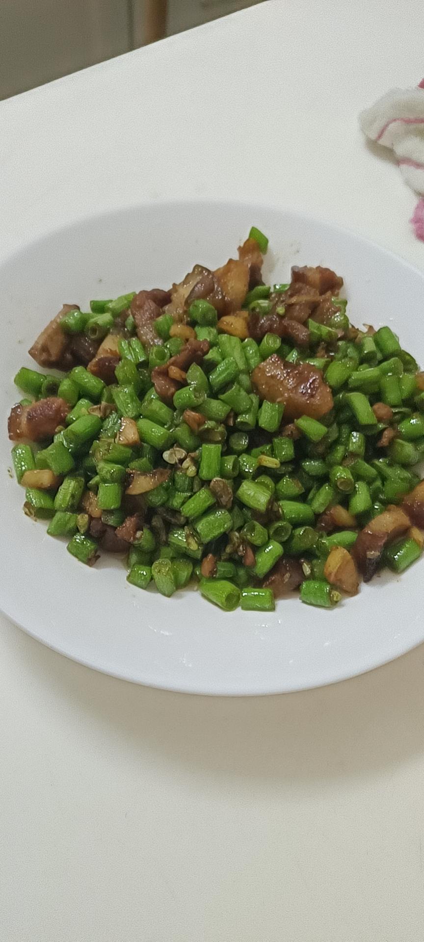 肉沫豆角下饭菜