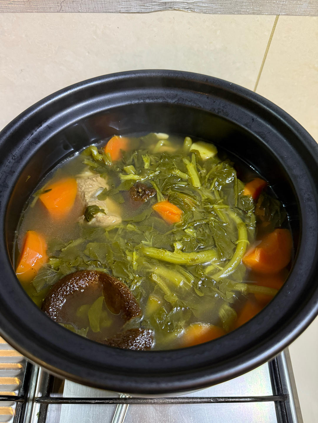 秋冬季节的时令靓汤 - 「西洋菜陈肾煲猪骨」西洋菜的季节，不要错过！