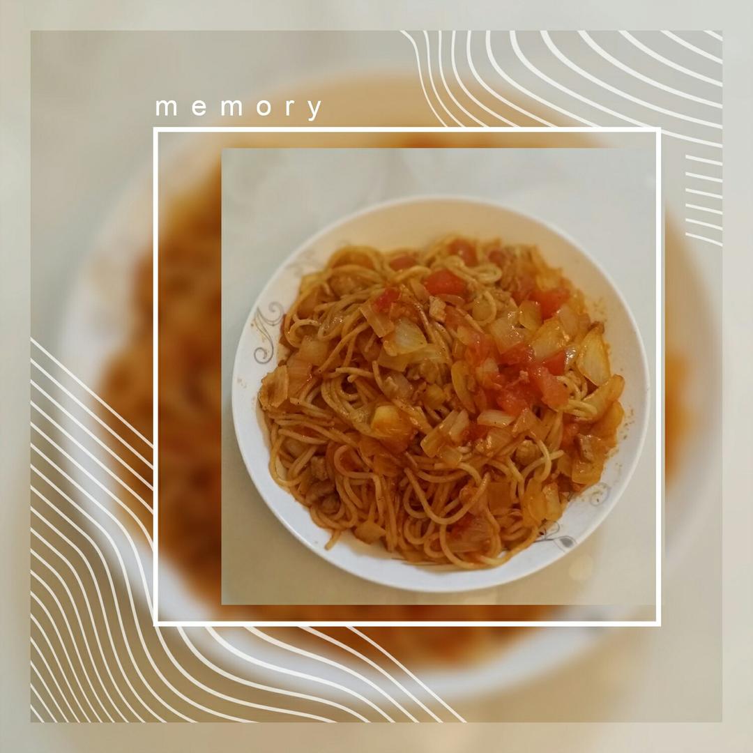 番茄肉酱意大利面