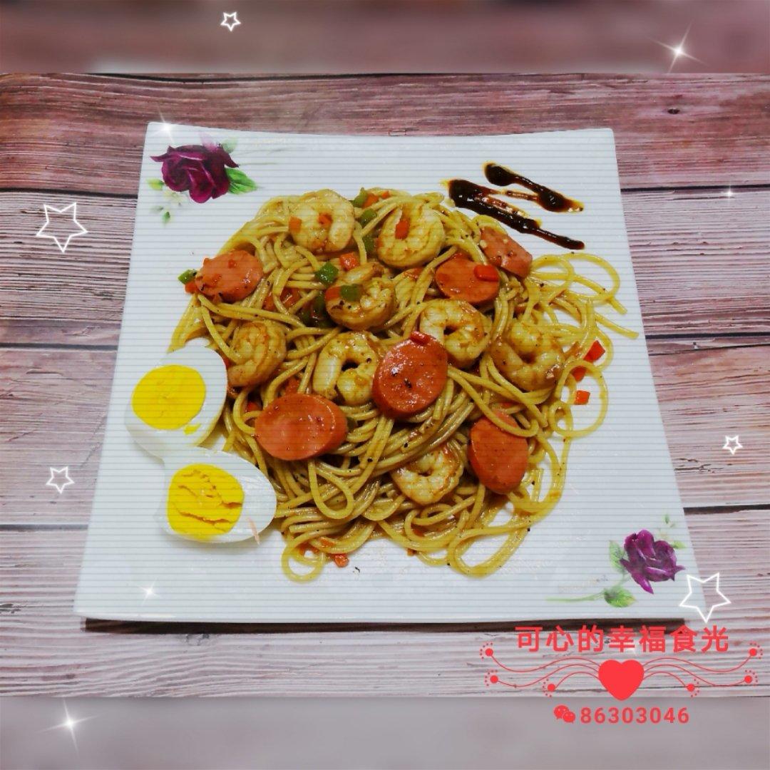 黑胡椒牛柳意大利面