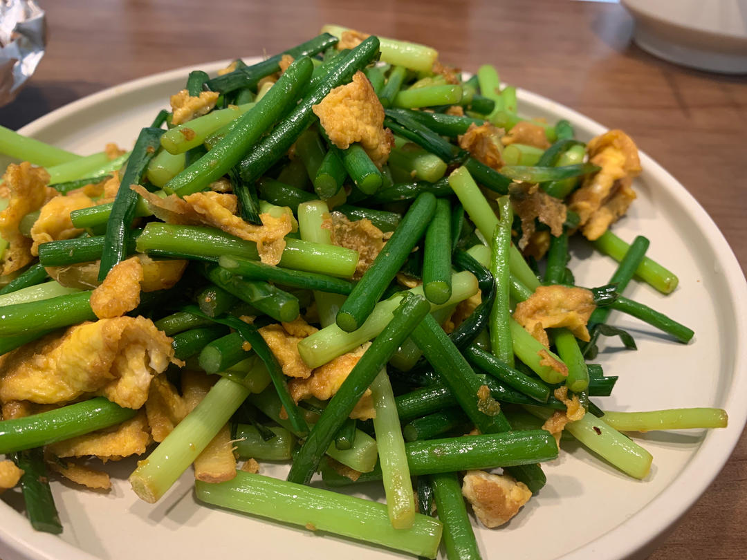 蒜薹炒鸡蛋