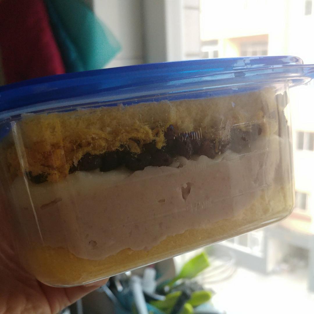 芋泥盒子麻薯肉松燕麦