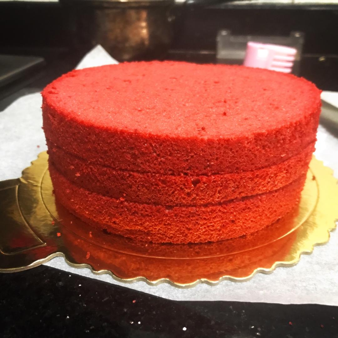暖心红丝绒蛋糕［6寸绵软戚风版 ］