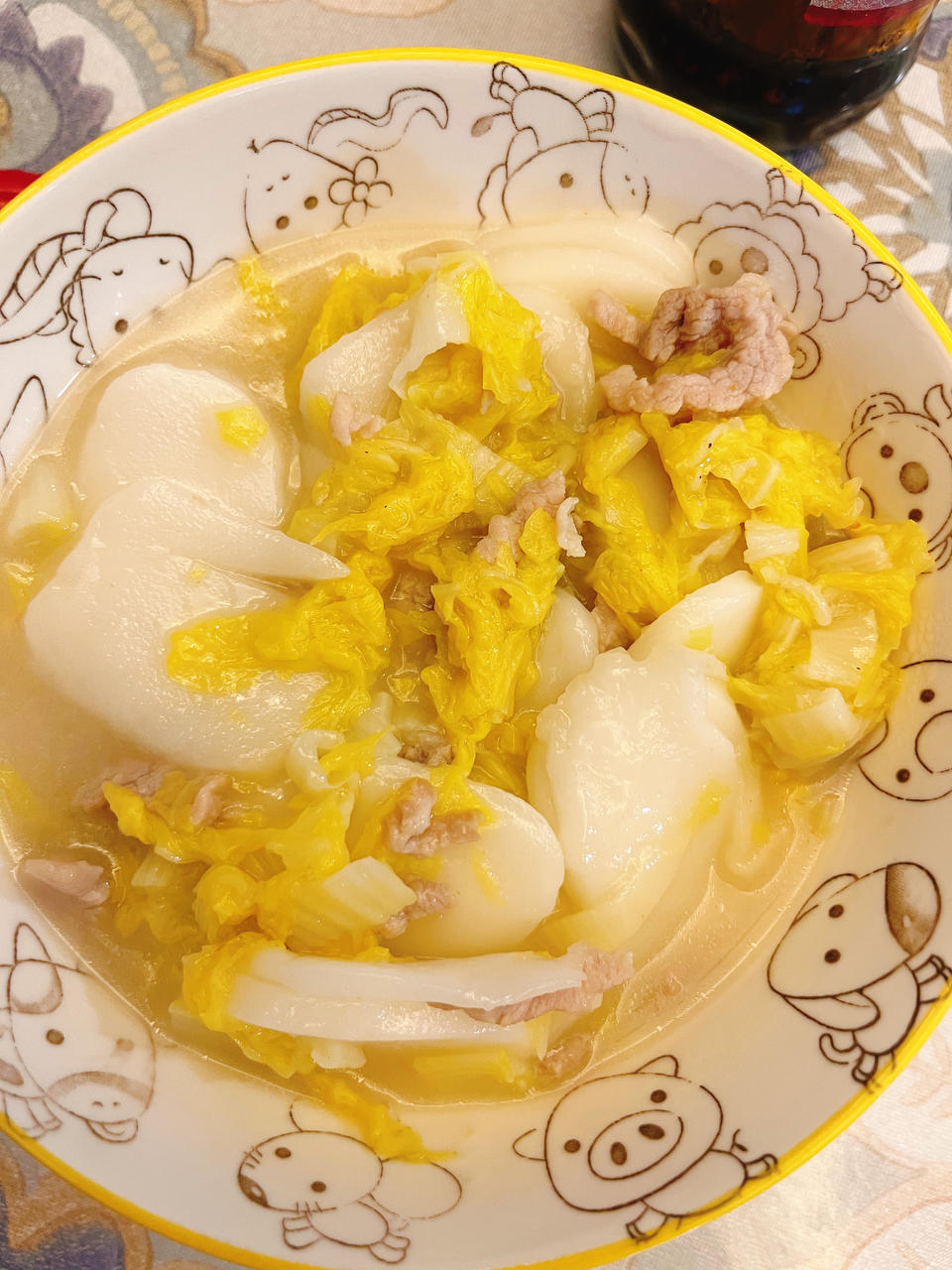 肉丝白菜炒年糕