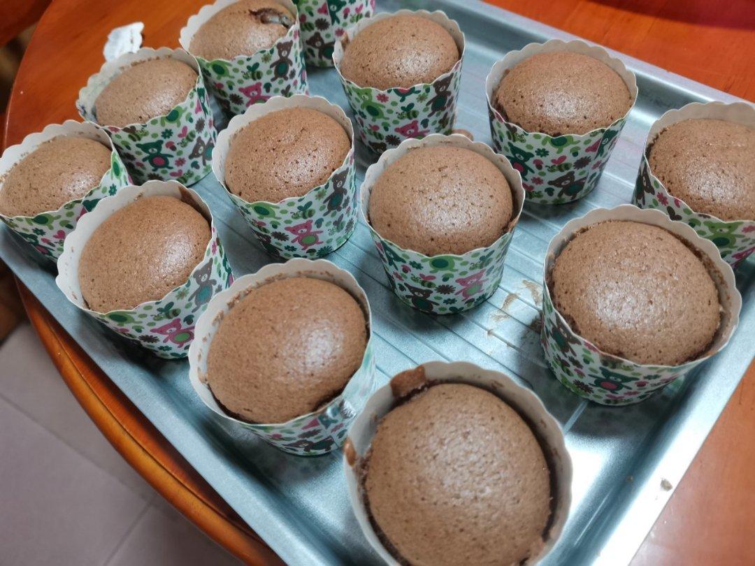 巧克力戚风杯子蛋糕