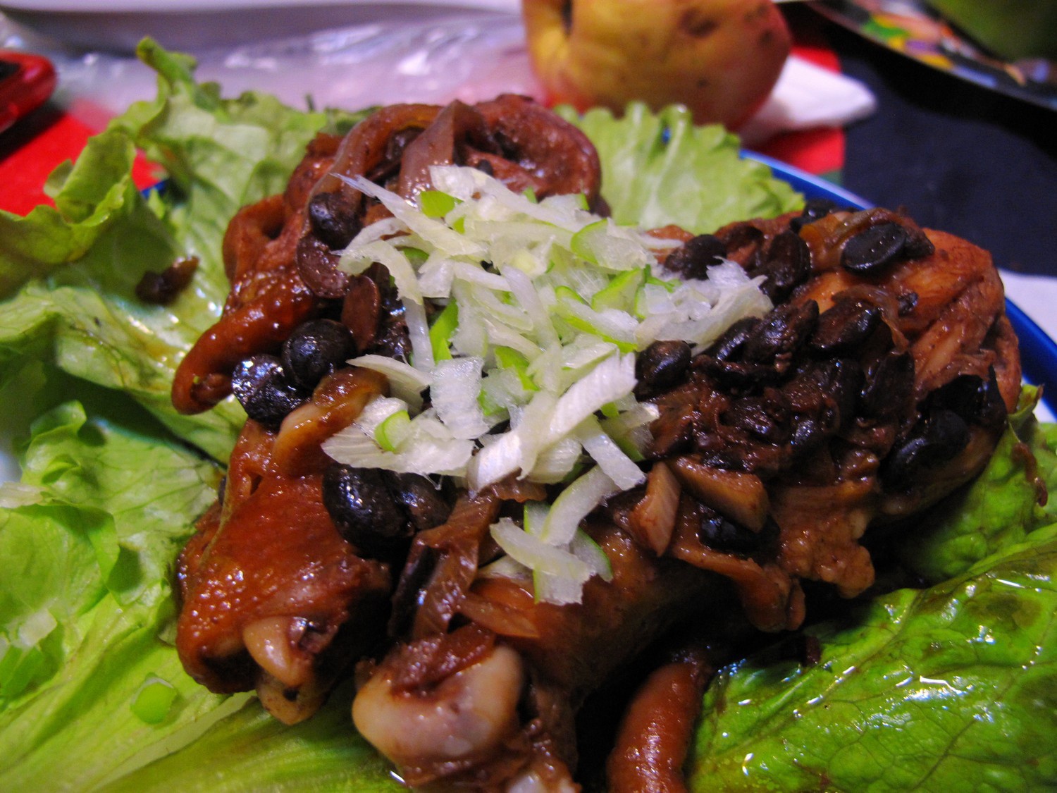 豆豉酱蒸鸡腿