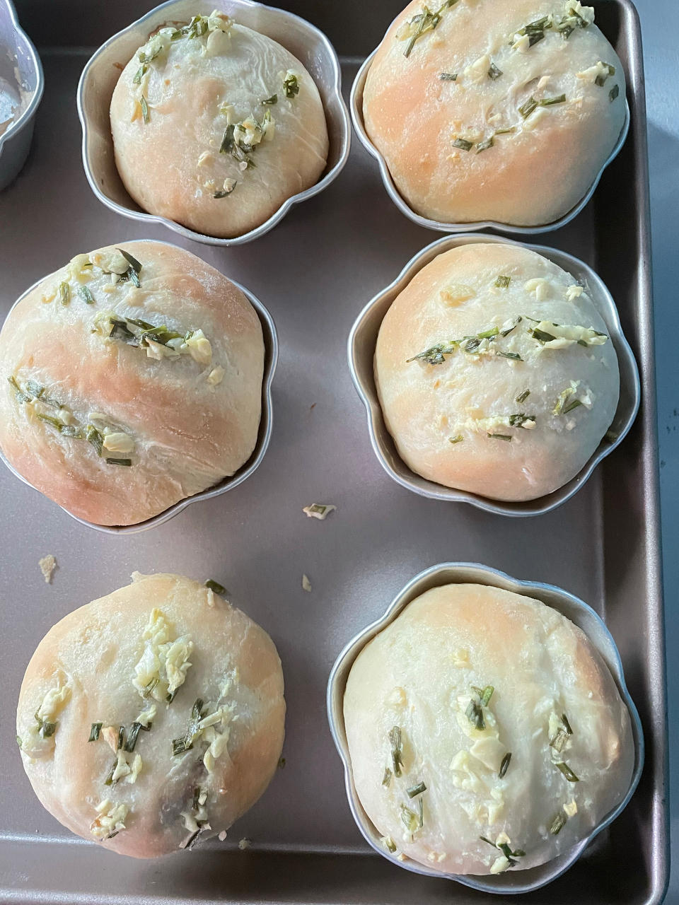 蒜香肉松小炸弹面包（烫种）