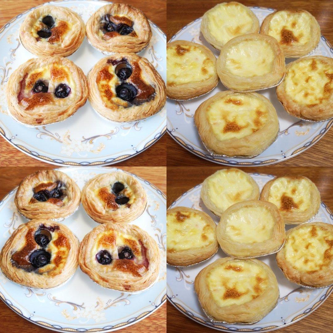 好吃哭～超快手比KFC豪华版蓝莓爆浆蛋挞