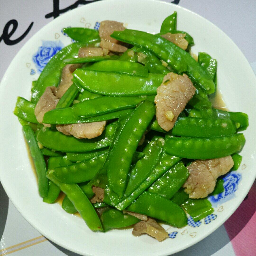 荷兰豆炒肉