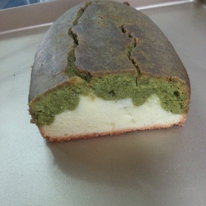 香草&抹茶双拼磅蛋糕（白菜磅）