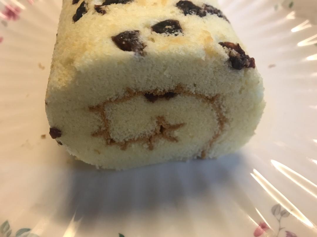 葡萄干蛋糕卷