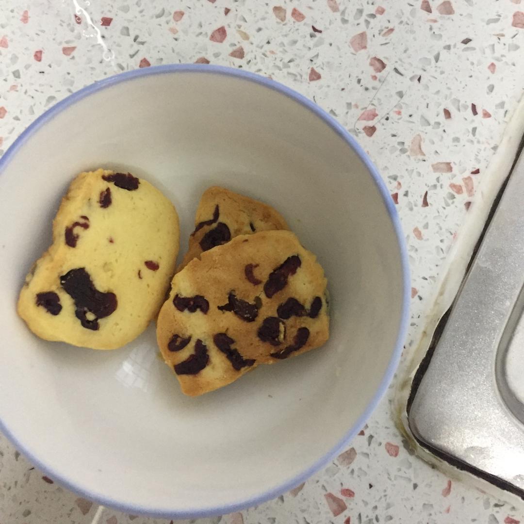 低糖少油版蔓越莓饼干