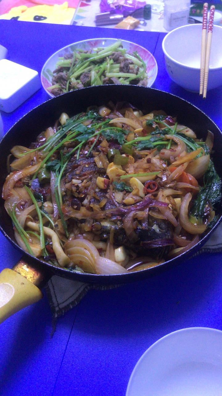 平底锅烤鱼（麻辣）