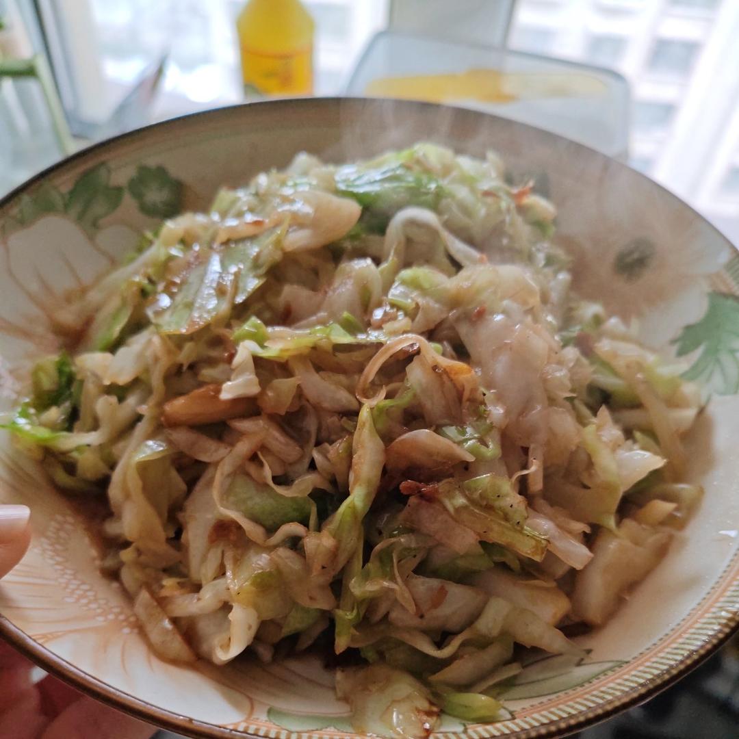 芥末虾皮包菜