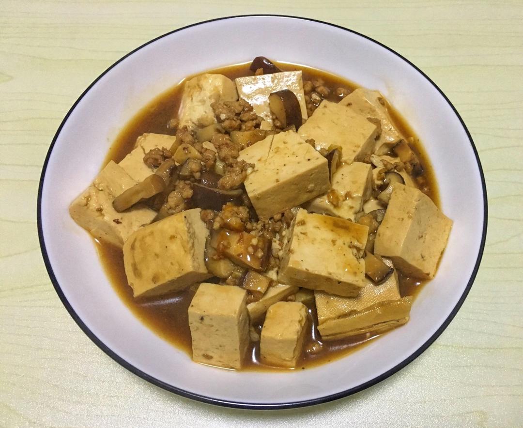 超级下饭的香菇肉沫豆腐
