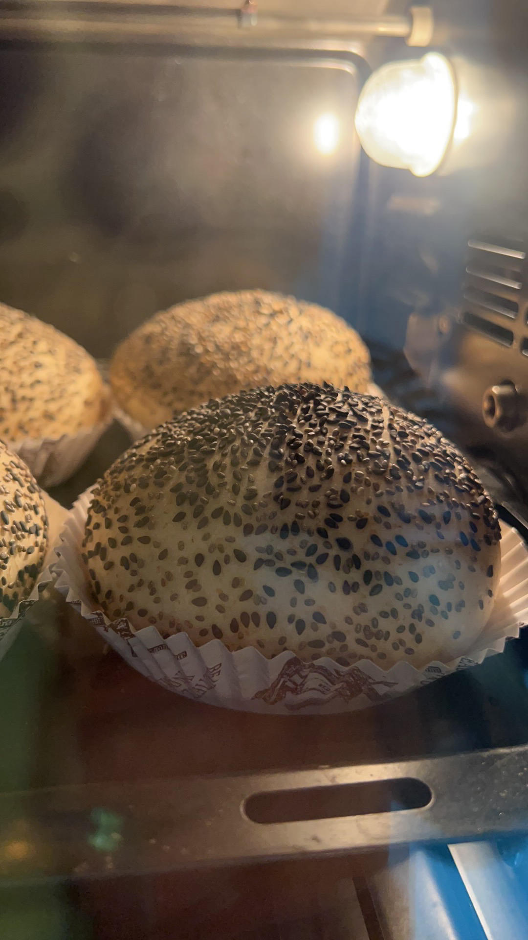 少油低糖｜全麦奇亚籽芝麻餐包｜复刻星巴克帕斯雀三明治面包胚，可做汉堡胚、热狗、三明治