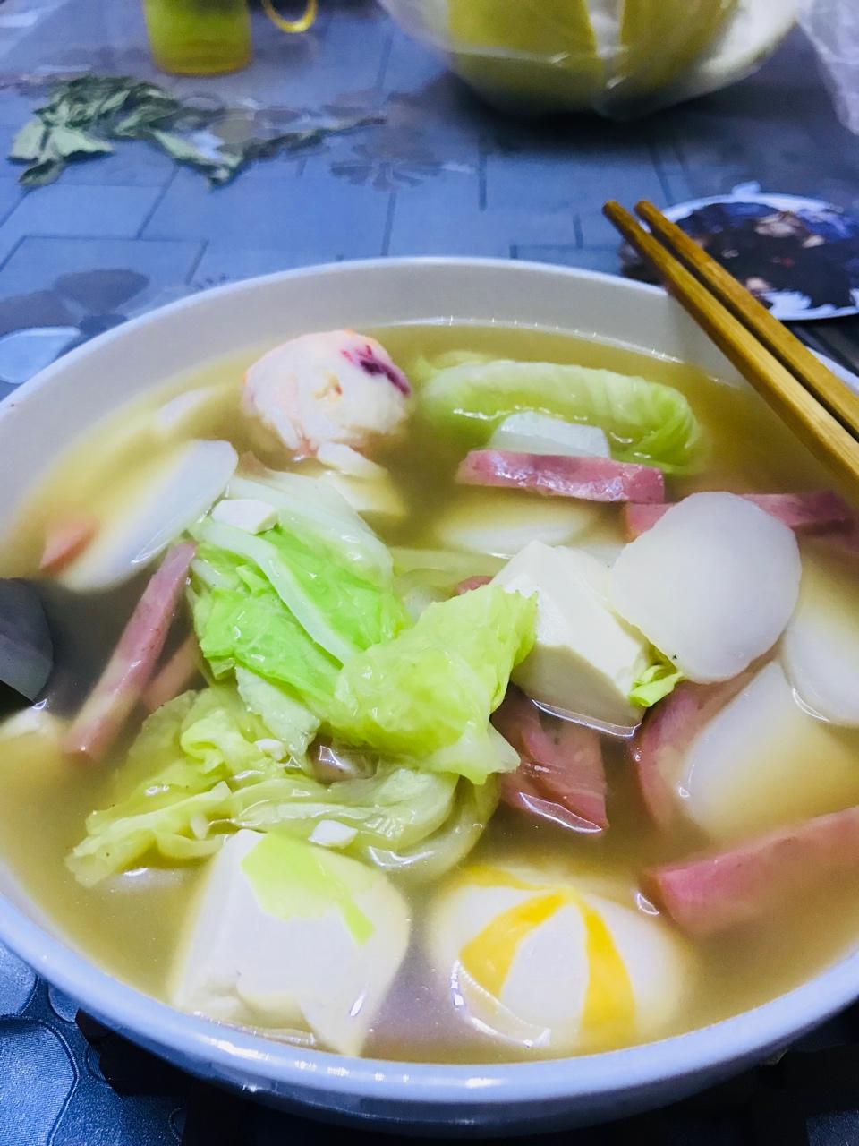 白菜肉丝年糕