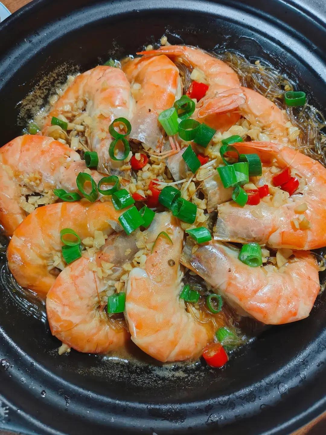 蒜蓉粉丝虾煲