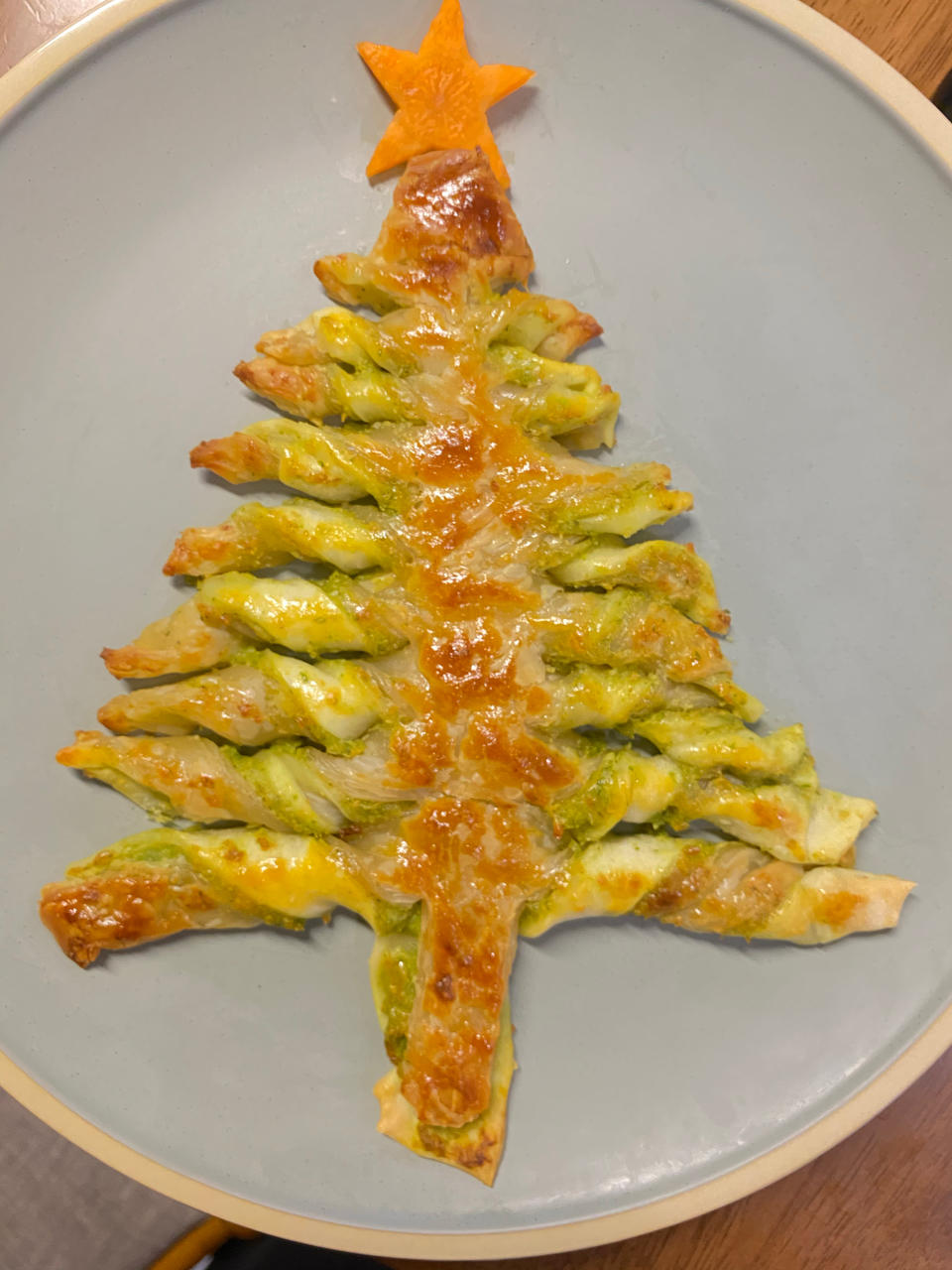 手抓饼菠菜圣诞树🎄酥到掉渣免揉简单快手