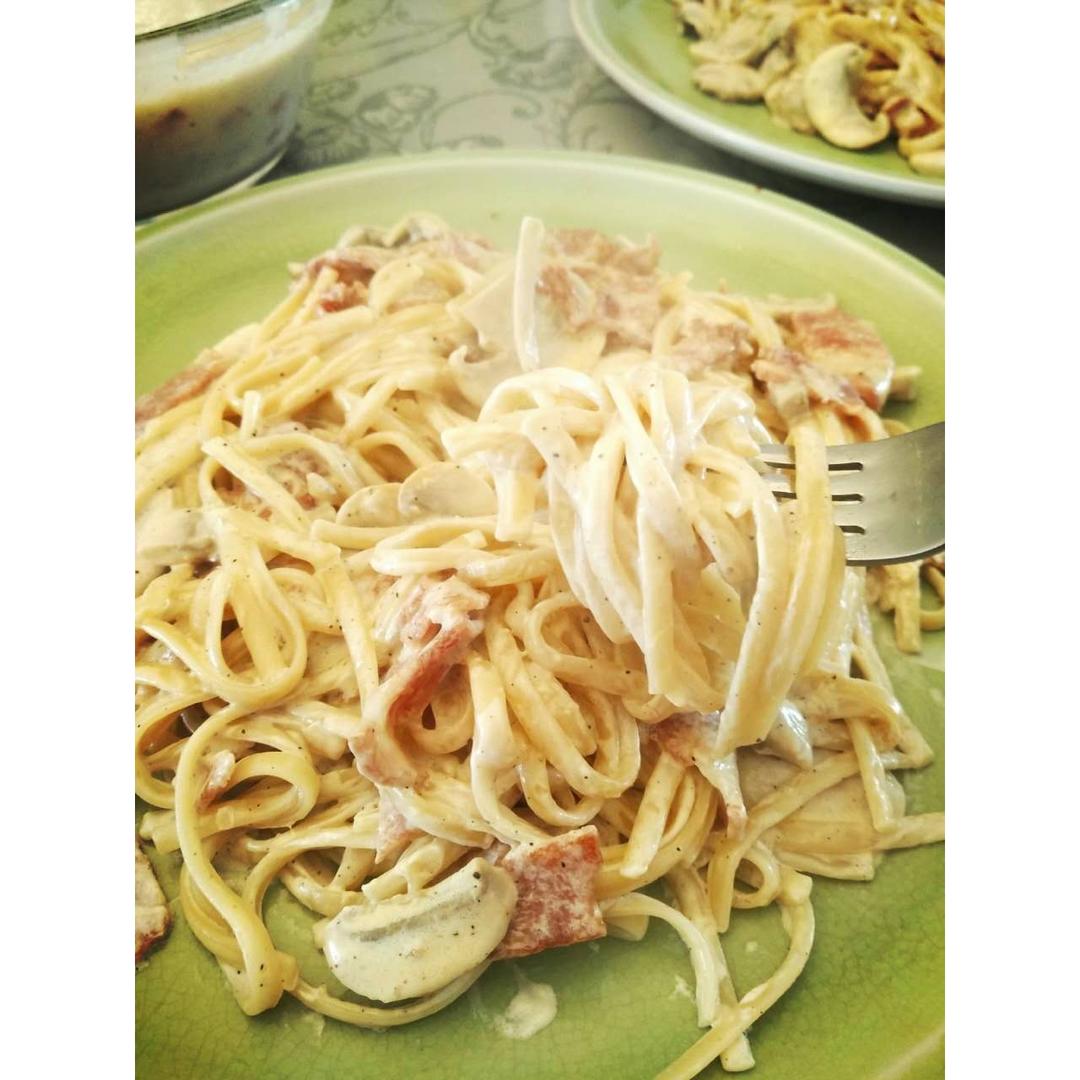 奶油培根意大利面（spaghetti）