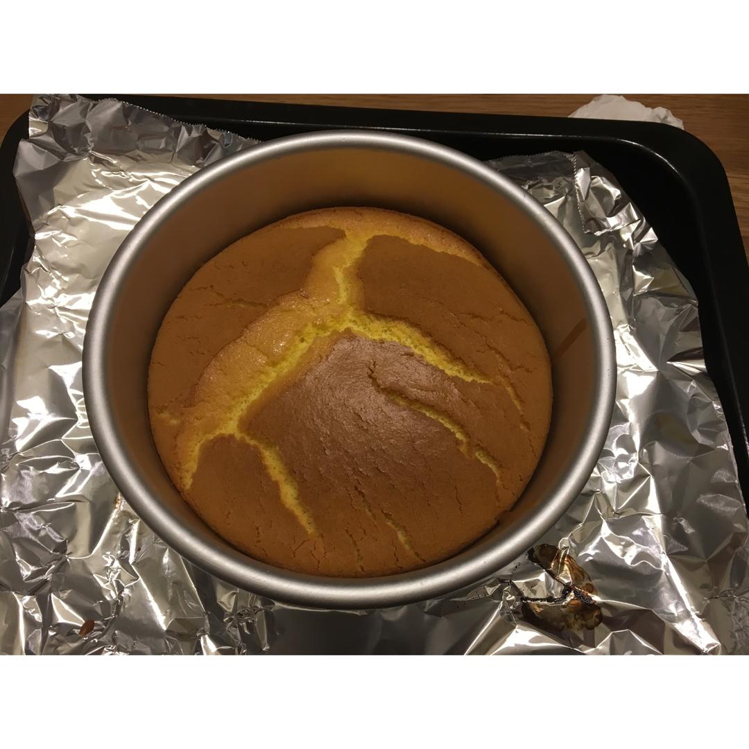 6寸原味戚风蛋糕