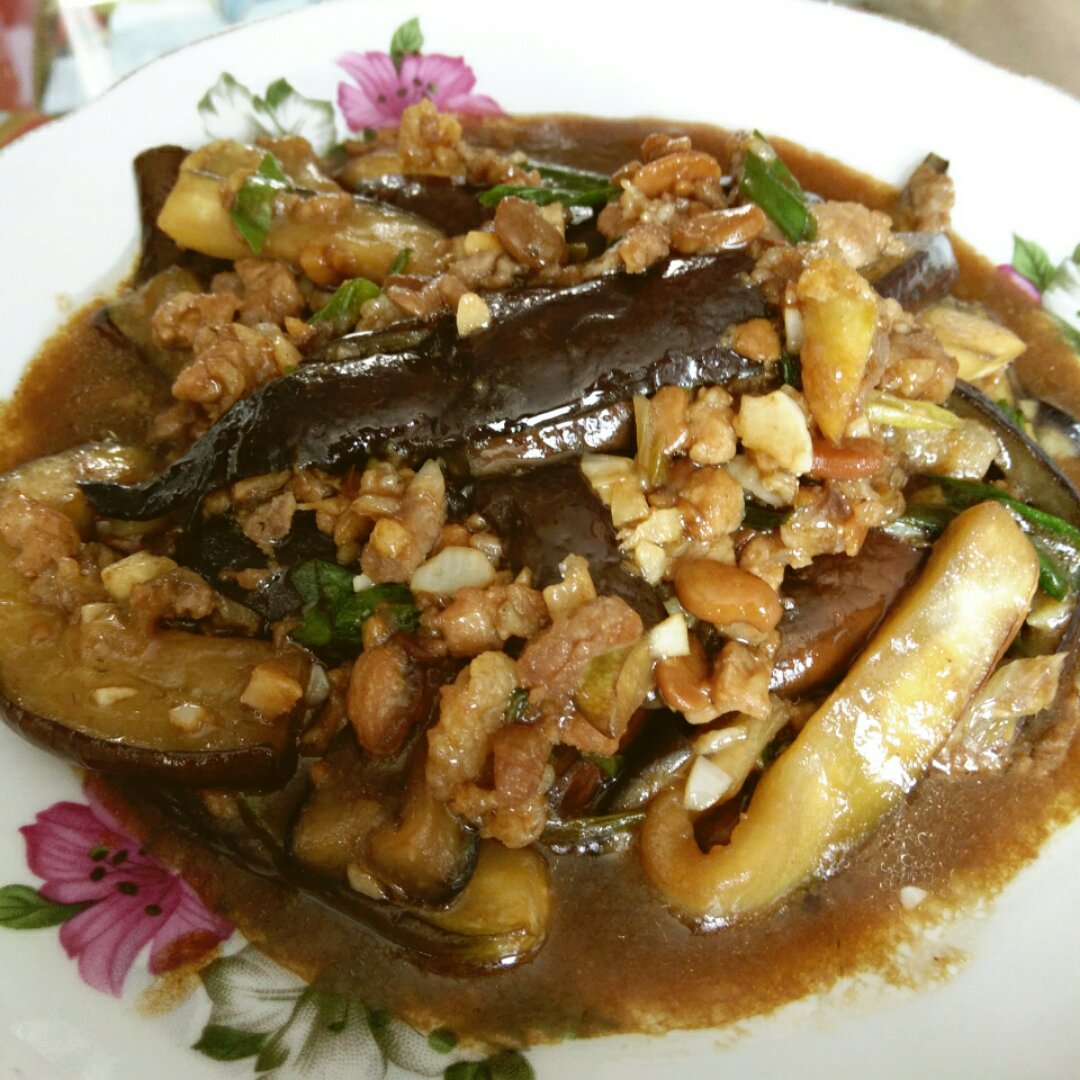 红烧肉沫茄子