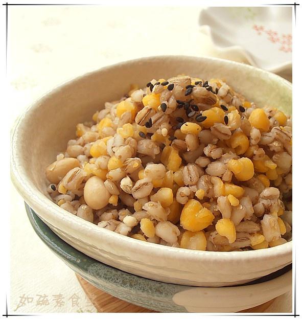 大麦玉米黄豆饭的做法
