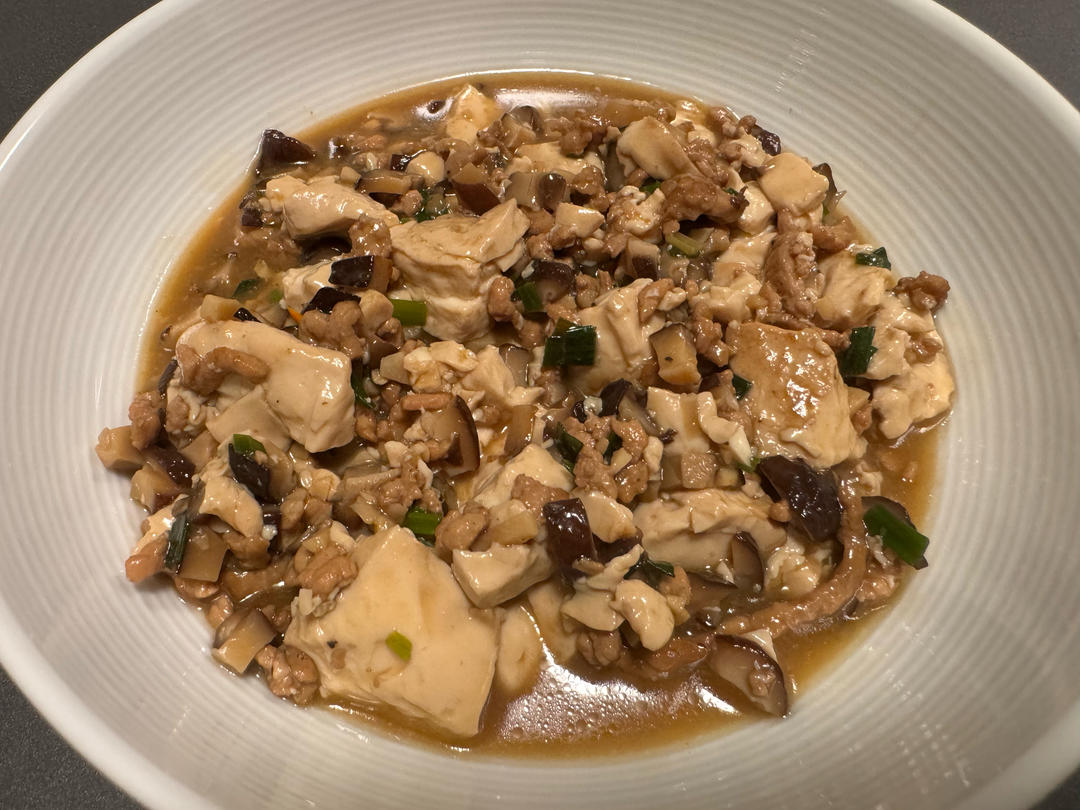 超级下饭的香菇肉沫豆腐