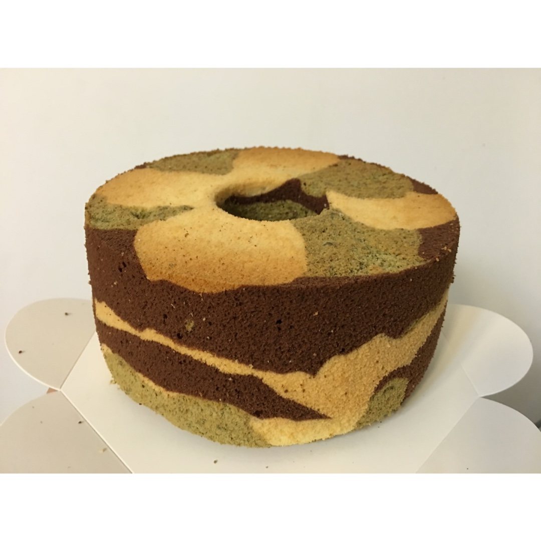 迷彩戚风蛋糕（六寸）