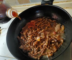 干豇豆炒肉片的做法 步骤5