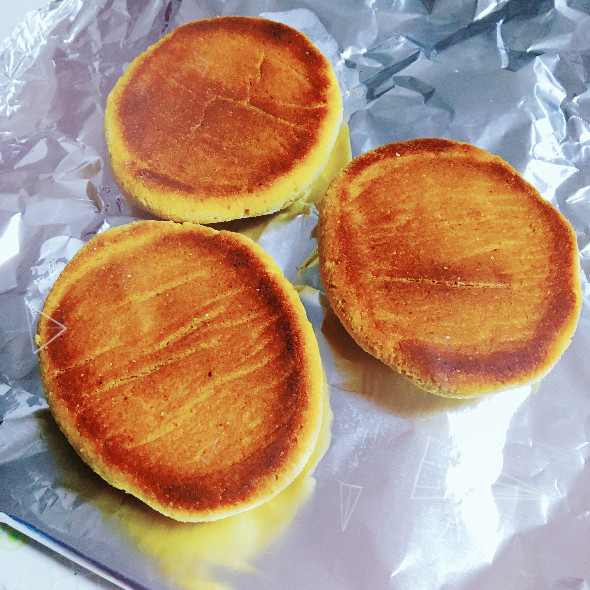 贴玉米饼子--烤箱版