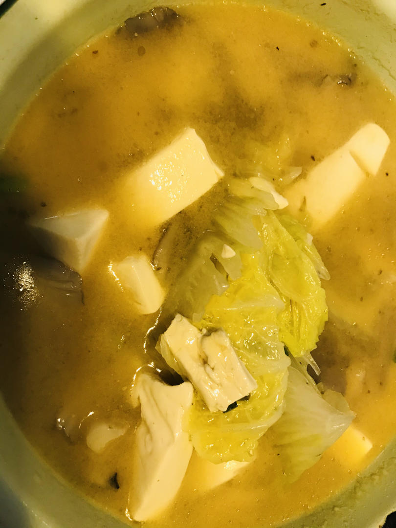 娃娃菜豆腐汤