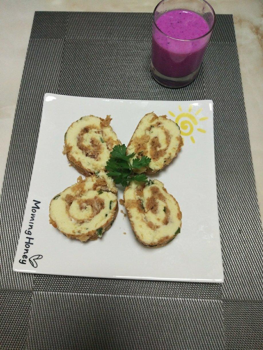 芒果戚风蛋糕卷