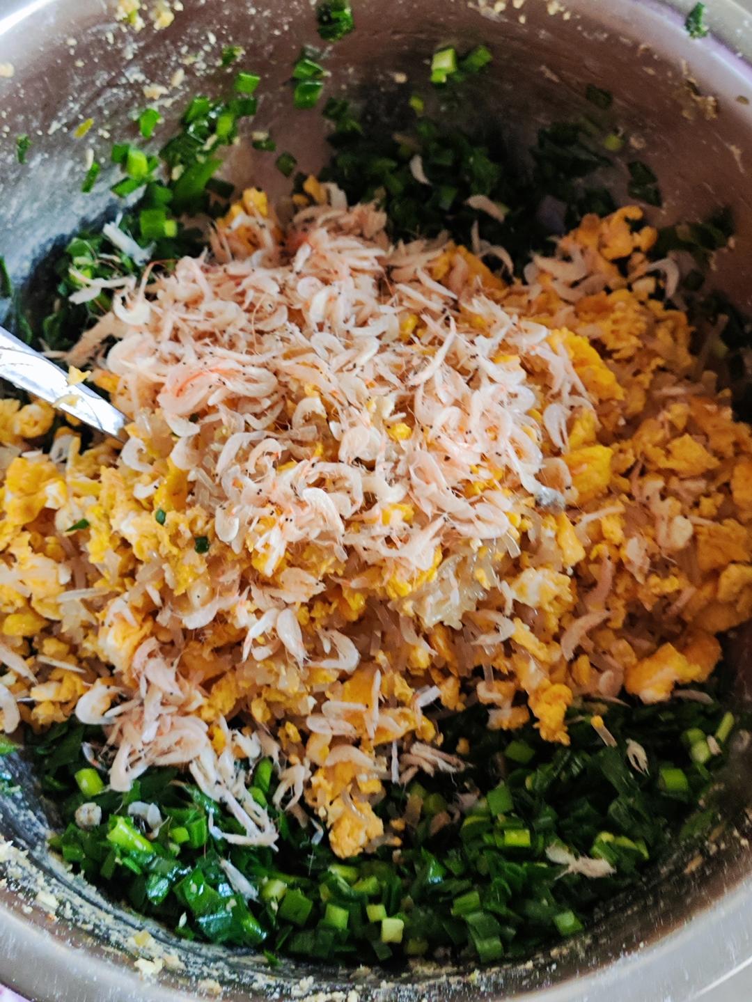 妈妈做的韭菜鸡蛋馅饺子