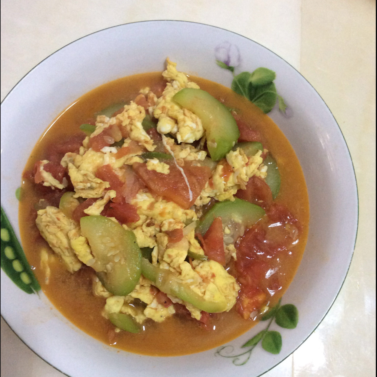 西红柿小瓜炒鸡蛋