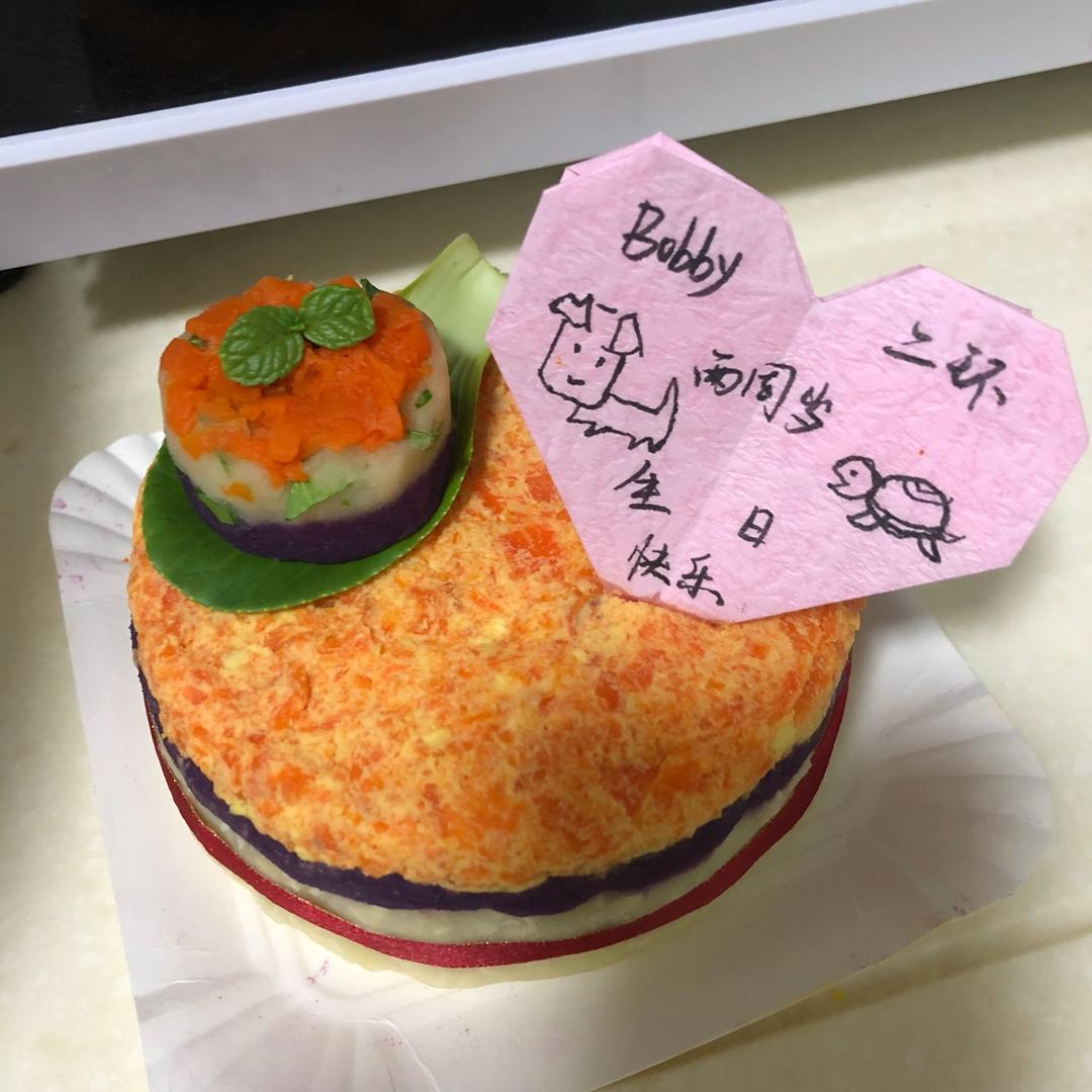 完全无添加的狗狗（宠物）生日蛋糕