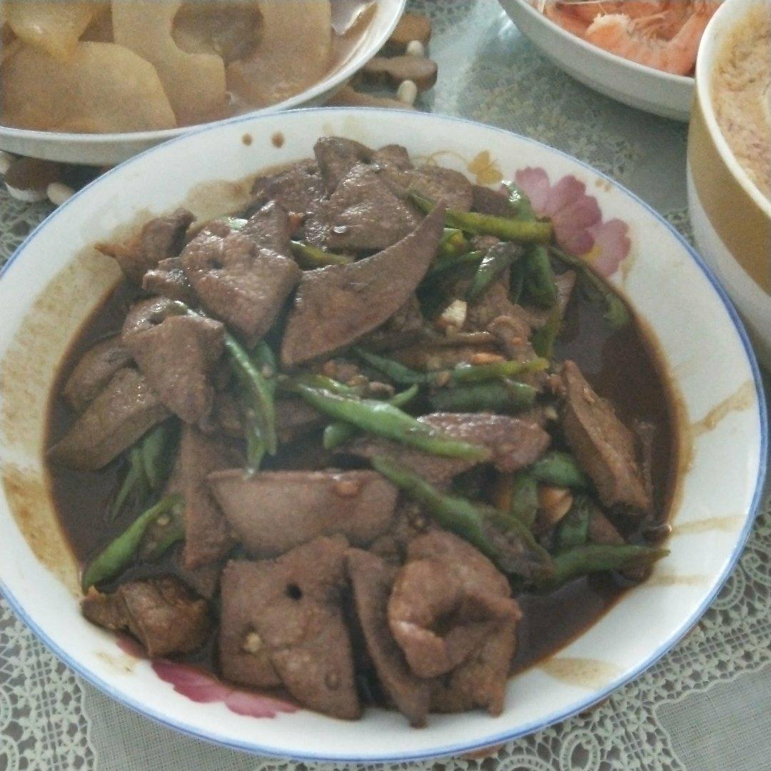 爆炒猪肝