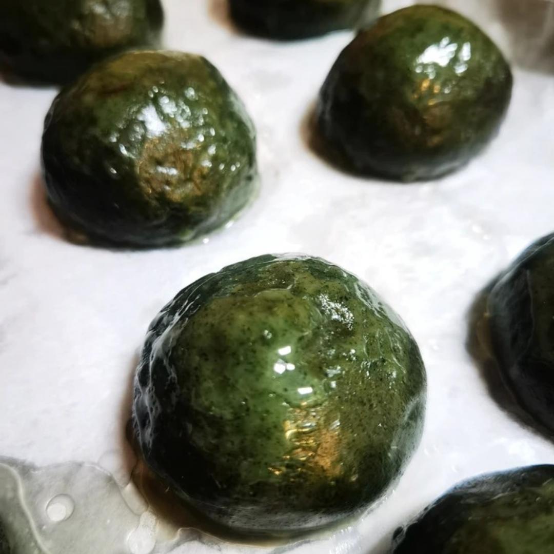 🔥色泽碧绿，三天不会硬的青团