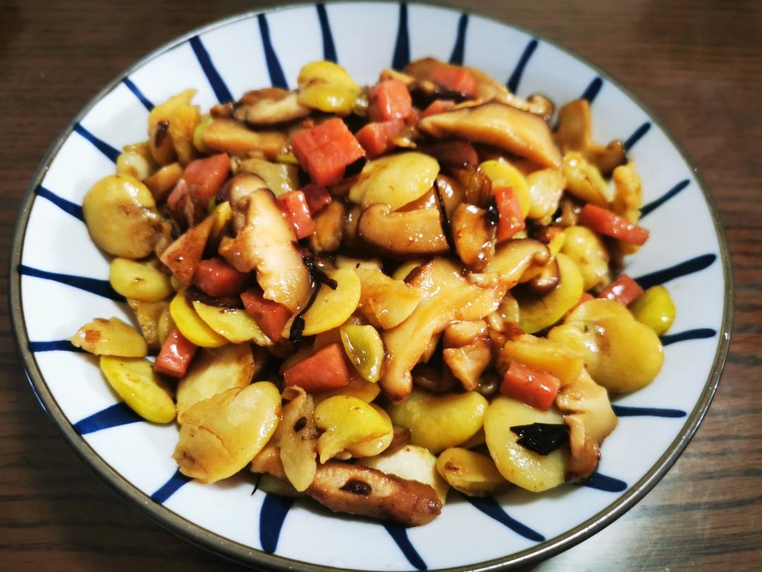 家常菜炒蚕豆
