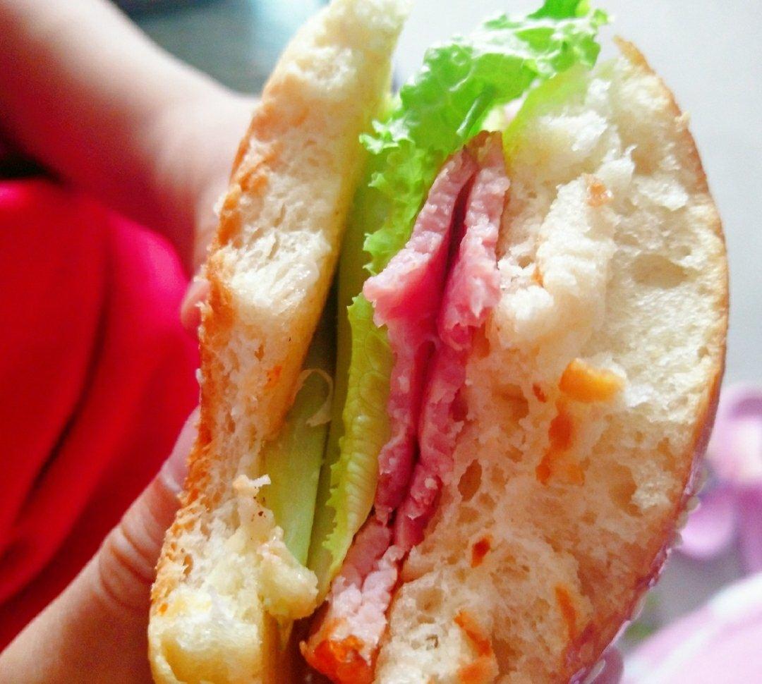 自制营养肉饼汉堡包