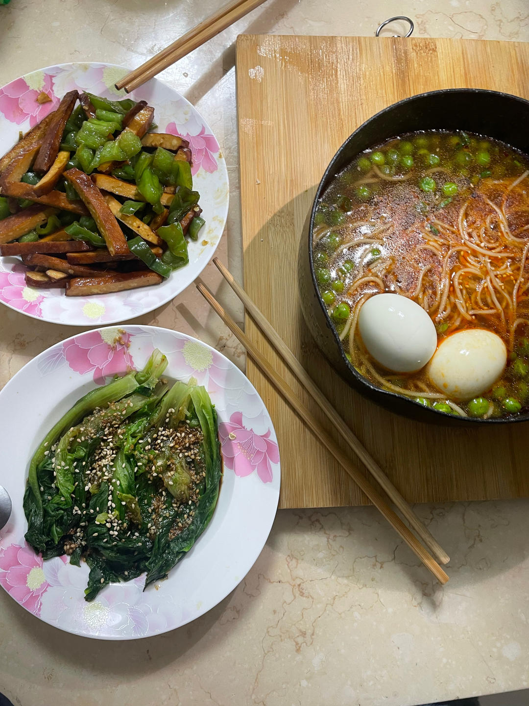 青红椒炒香干‼️给肉都不换
