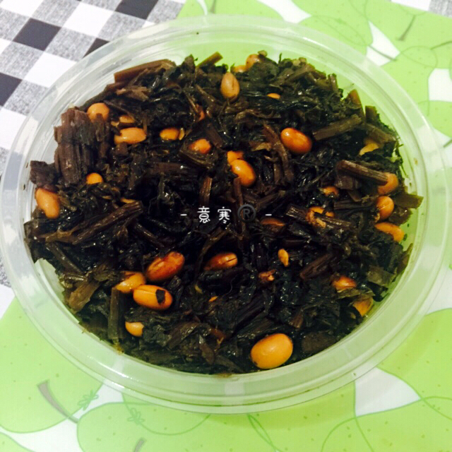 汪意寒做的雪里蕻炒黄豆
