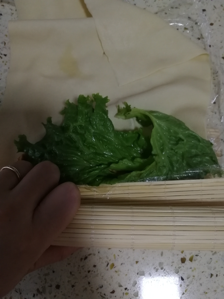 干豆腐土豆泥鸡肉卷的做法 步骤5