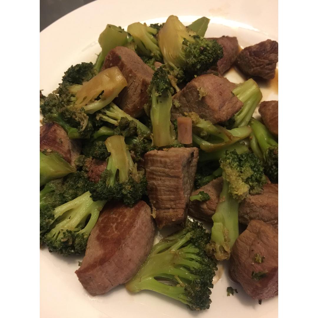 黑胡椒杏鲍菇牛肉粒